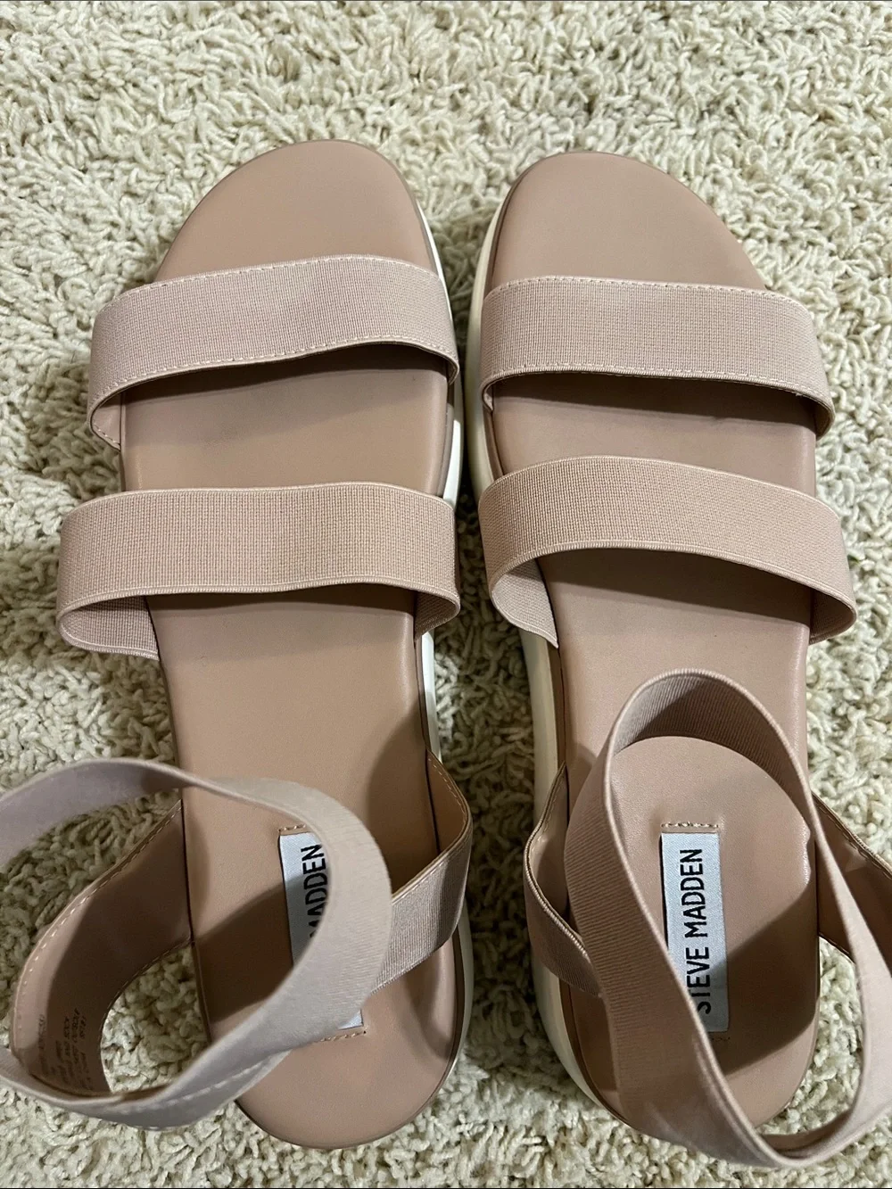 Steve Madden Women's Blush Elastic Strap Platform Sandals
